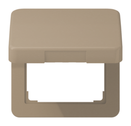 Накладка на розетку JUNG CD 500, с заземлением, с крышкой, бронзовый